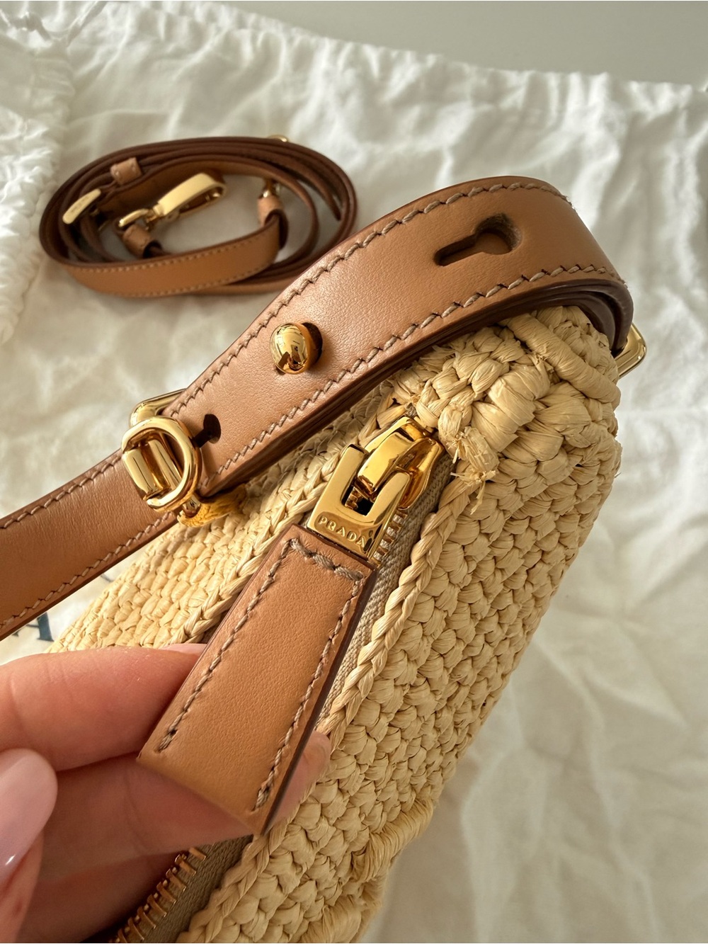 Prada Arque crochet shoulder bag - Picture 10 of 16